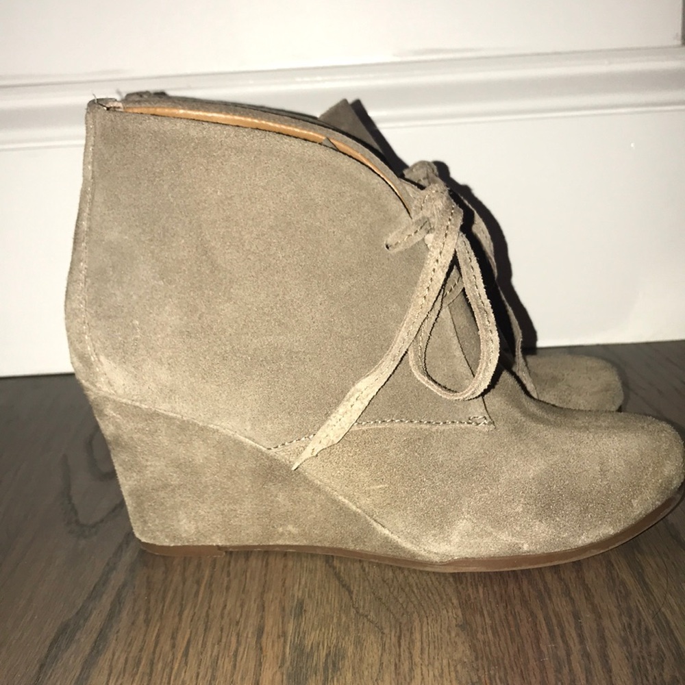 Tan booties